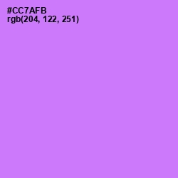 #CC7AFB - Heliotrope Color Image