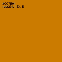 #CC7B01 - Meteor Color Image