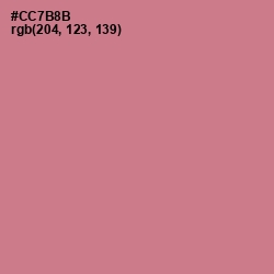 #CC7B8B - Charm Color Image