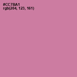 #CC7BA1 - Hopbush Color Image