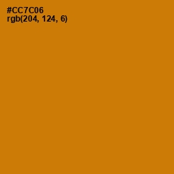 #CC7C06 - Meteor Color Image