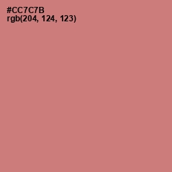 #CC7C7B - Contessa Color Image