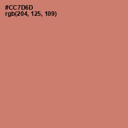 #CC7D6D - Contessa Color Image