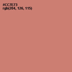 #CC7E73 - Contessa Color Image
