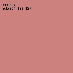 #CC817F - New York Pink Color Image