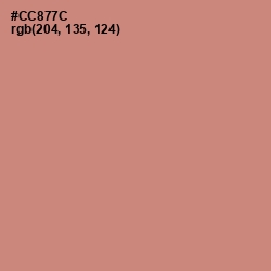 #CC877C - New York Pink Color Image
