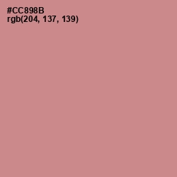 #CC898B - Old Rose Color Image