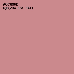 #CC898D - Old Rose Color Image