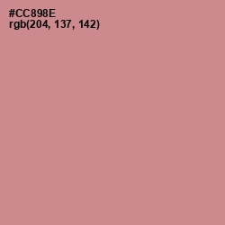 #CC898E - Old Rose Color Image
