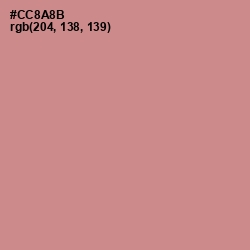 #CC8A8B - Old Rose Color Image