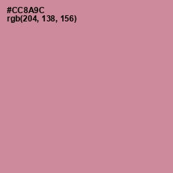 #CC8A9C - Puce Color Image