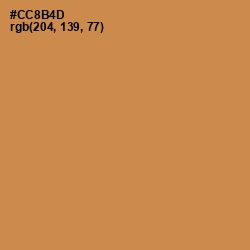 #CC8B4D - Tussock Color Image