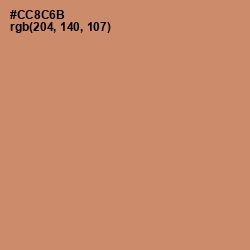 #CC8C6B - Antique Brass Color Image
