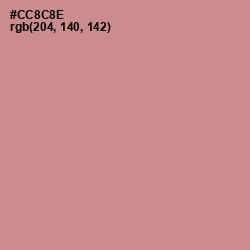 #CC8C8E - Old Rose Color Image