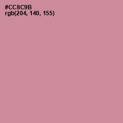 #CC8C9B - Puce Color Image