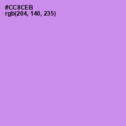 #CC8CEB - Light Wisteria Color Image