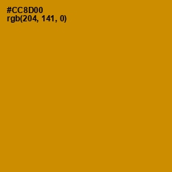 #CC8D00 - Pizza Color Image