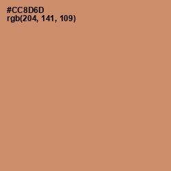 #CC8D6D - Antique Brass Color Image