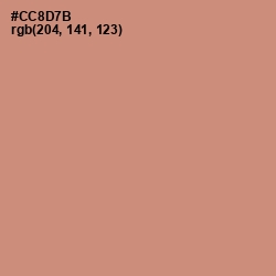 #CC8D7B - Burning Sand Color Image