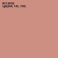 #CC8F82 - Old Rose Color Image