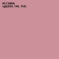 #CC909A - Oriental Pink Color Image