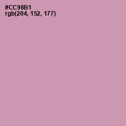 #CC98B1 - Careys Pink Color Image