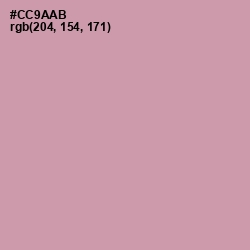 #CC9AAB - Careys Pink Color Image
