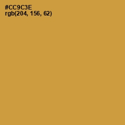 #CC9C3E - Nugget Color Image