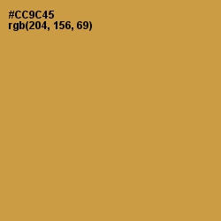 #CC9C45 - Tussock Color Image
