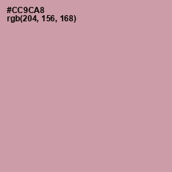 #CC9CA8 - Careys Pink Color Image