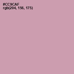 #CC9CAF - Careys Pink Color Image