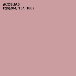 #CC9DA0 - Careys Pink Color Image