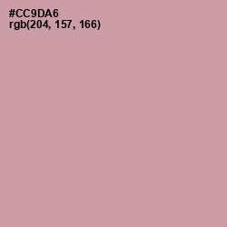 #CC9DA6 - Careys Pink Color Image