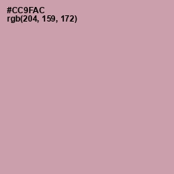 #CC9FAC - Careys Pink Color Image