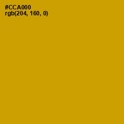 #CCA000 - Buddha Gold Color Image