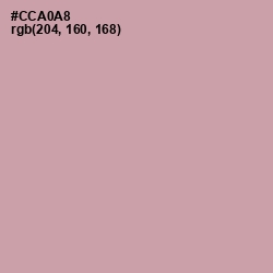 #CCA0A8 - Clam Shell Color Image