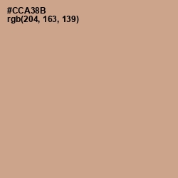 #CCA38B - Indian Khaki Color Image