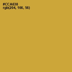 #CCA638 - Old Gold Color Image