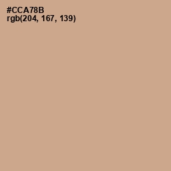 #CCA78B - Indian Khaki Color Image