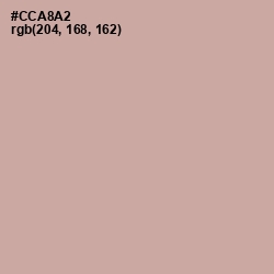 #CCA8A2 - Bison Hide Color Image