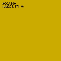 #CCAB00 - Buddha Gold Color Image