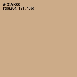 #CCAB88 - Tan Color Image
