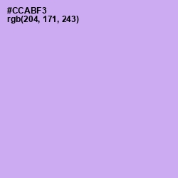 #CCABF3 - Perfume Color Image
