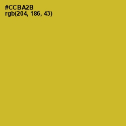 #CCBA2B - Earls Green Color Image