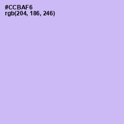 #CCBAF6 - Perfume Color Image