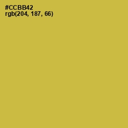 #CCBB42 - Turmeric Color Image