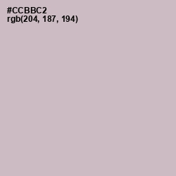 #CCBBC2 - Pale Slate Color Image