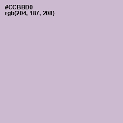 #CCBBD0 - Gray Suit Color Image