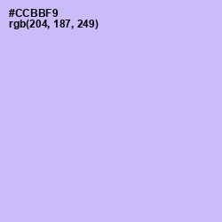 #CCBBF9 - Perfume Color Image