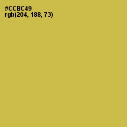 #CCBC49 - Turmeric Color Image